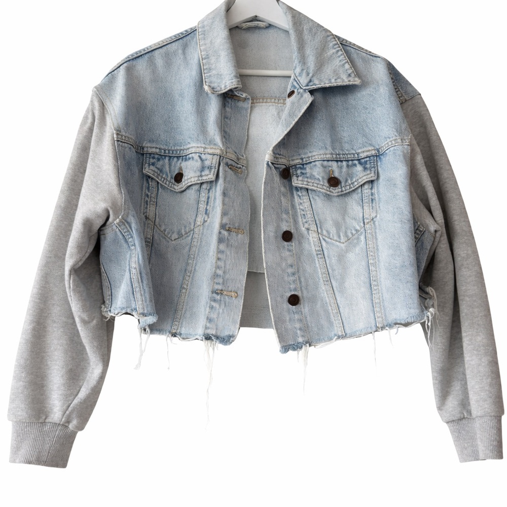 AllSaints cropped denim jacket (XS/S)